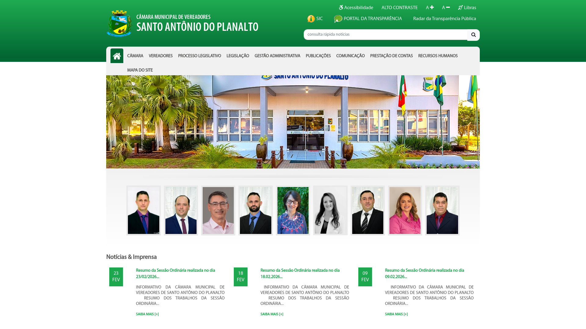 website screenshot of https://cmstoaplanalto.rs.gov.br