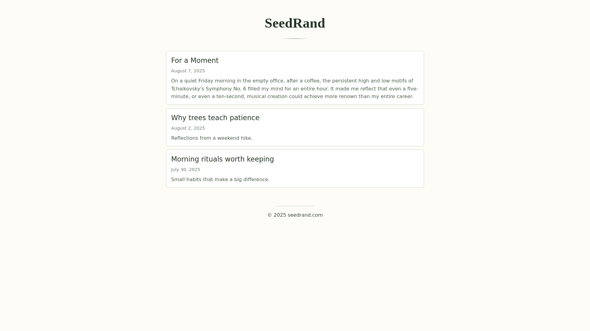 website screenshot of https://seedrand.pages.dev/