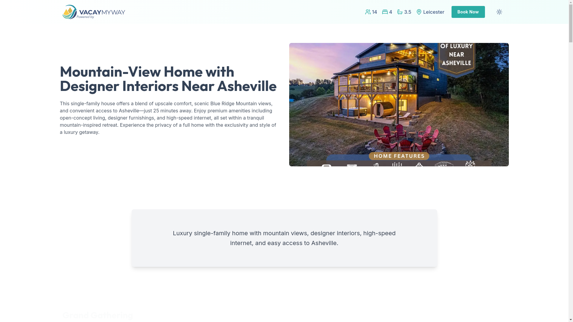 website screenshot of https://opulentavl.vacations/