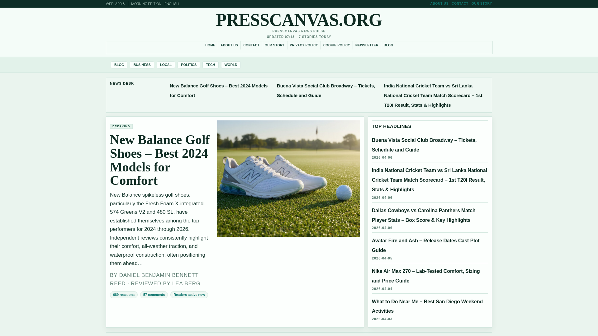 website screenshot of https://presscanvas.org