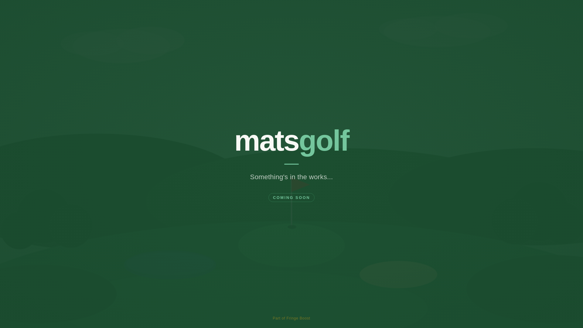 website screenshot of https://matsgolf.pages.dev/
