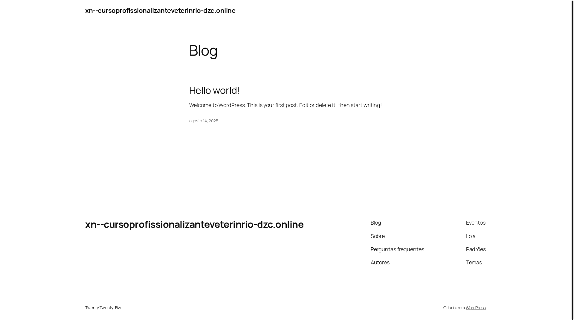 website screenshot of https://xn--cursoprofissionalizanteveterinrio-dzc.online/
