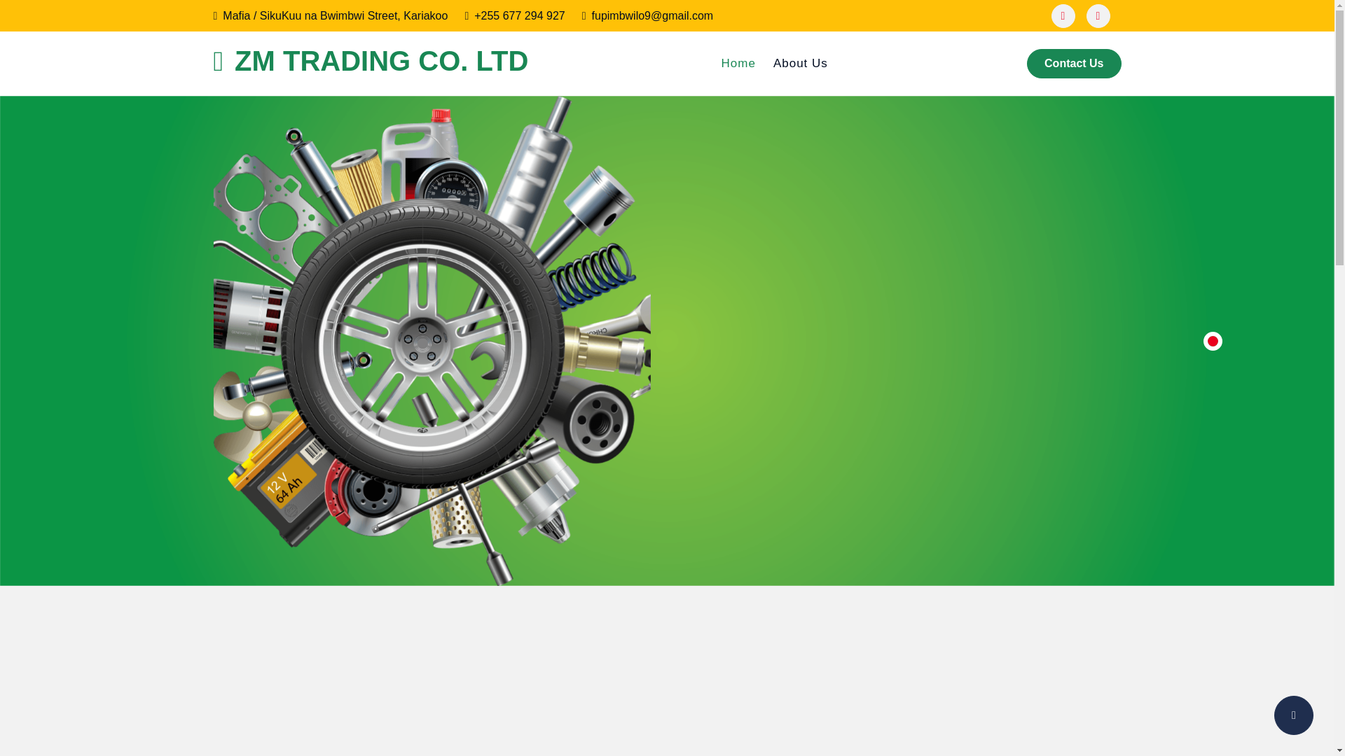 website screenshot of https://zmtradingcompanyltd.co.tz/