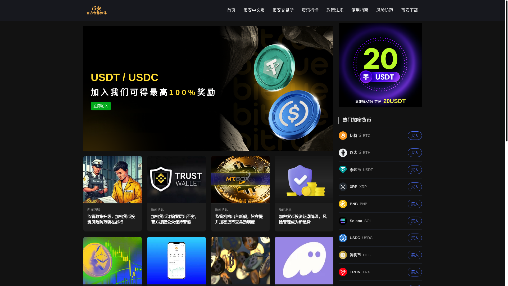 website screenshot of https://coin-bi-an-reg.com/