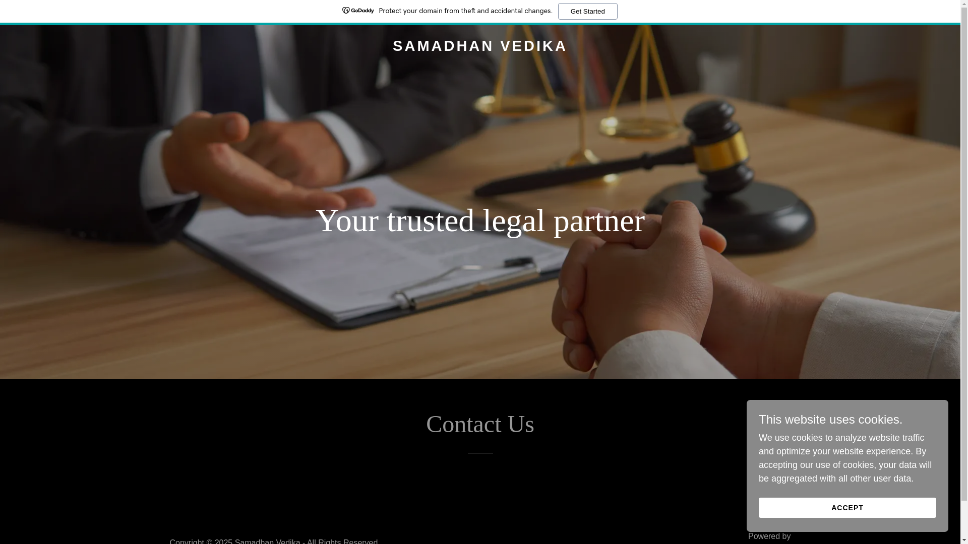 website screenshot of https://samadhanvedika.com/
