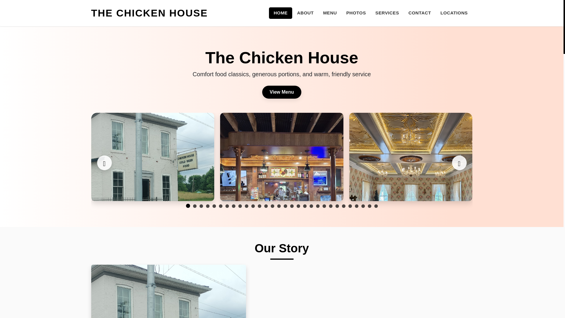website screenshot of https://the-chicken-house-site.pages.dev/