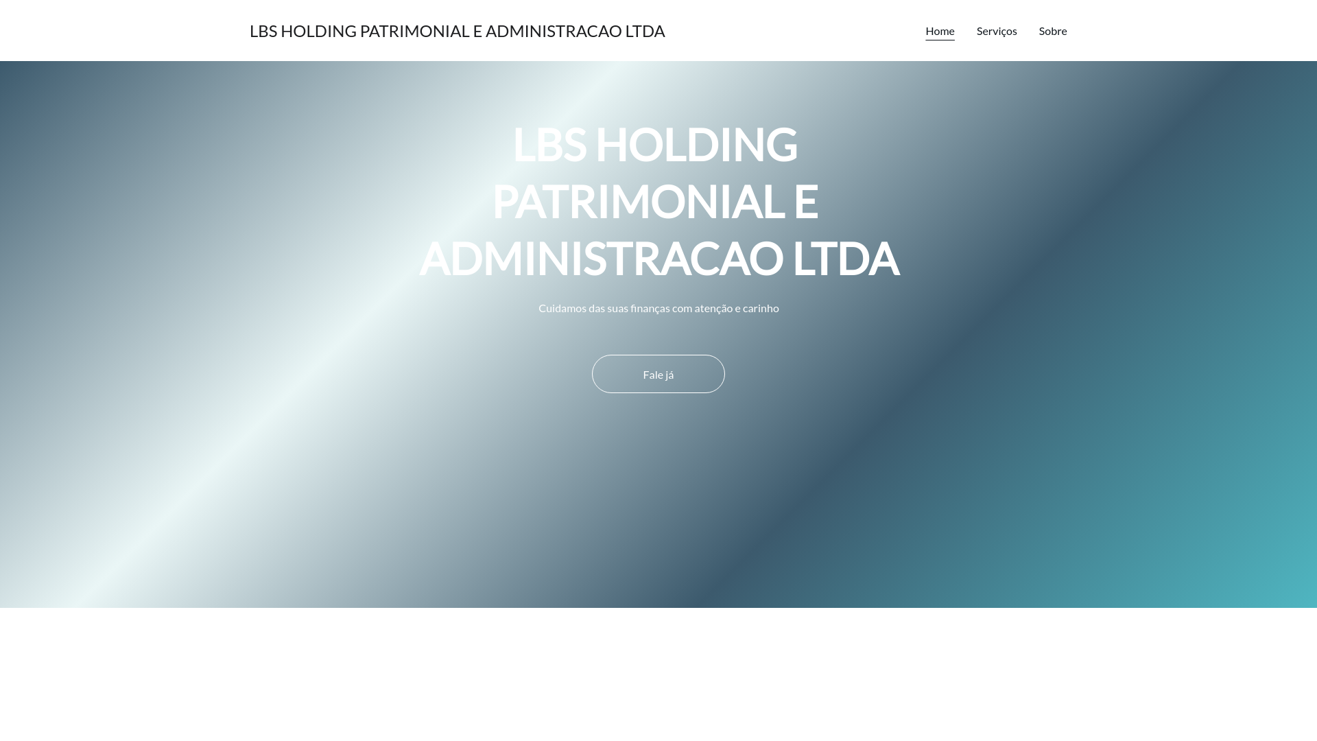 website screenshot of https://lbsadministracao.com