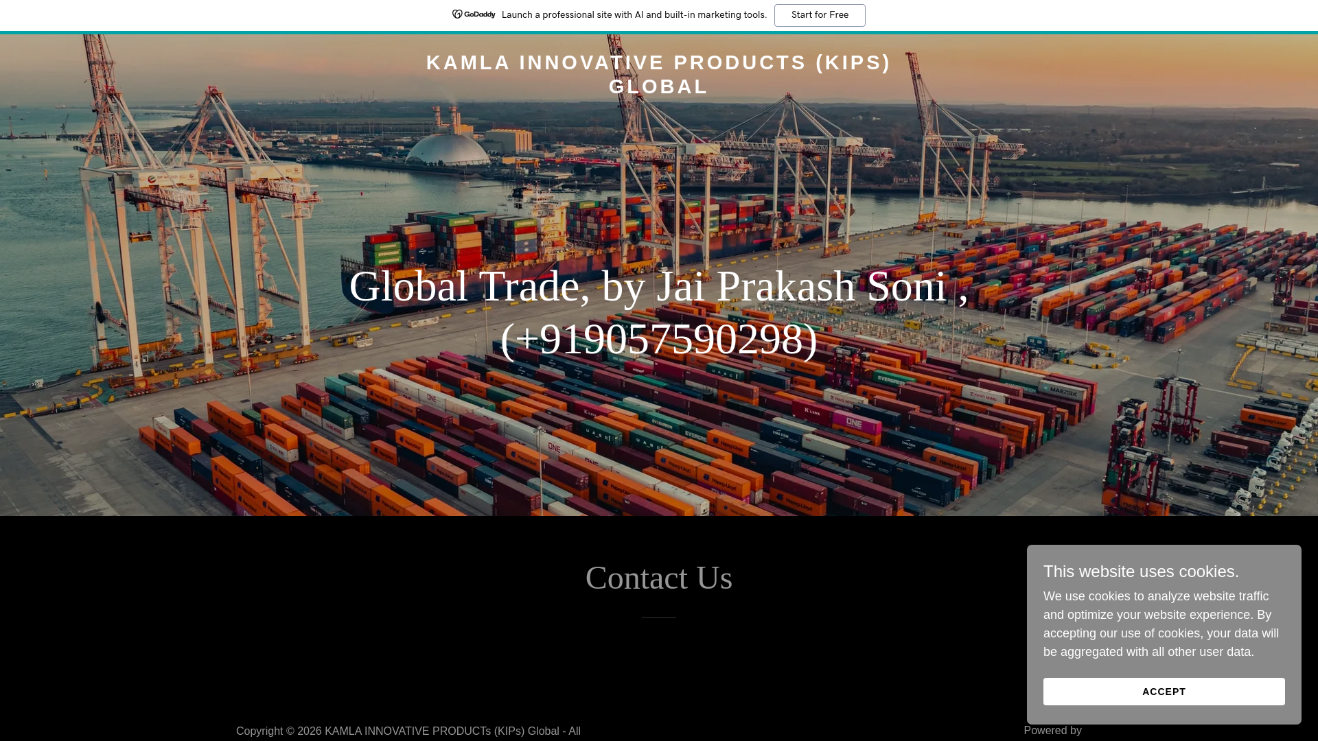 website screenshot of https://kipsglobal.in/