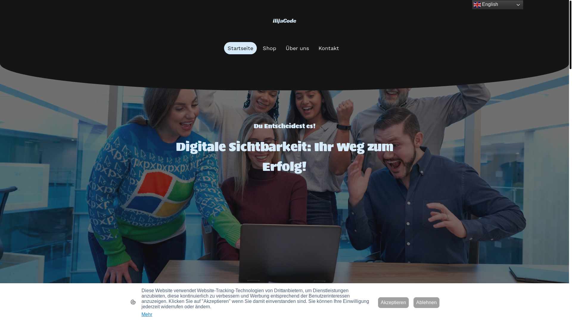 website screenshot of https://ilijacode.shop/