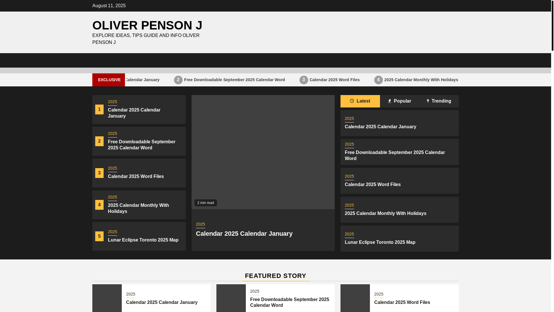 website screenshot of https://oliverpensonj.pages.dev/
