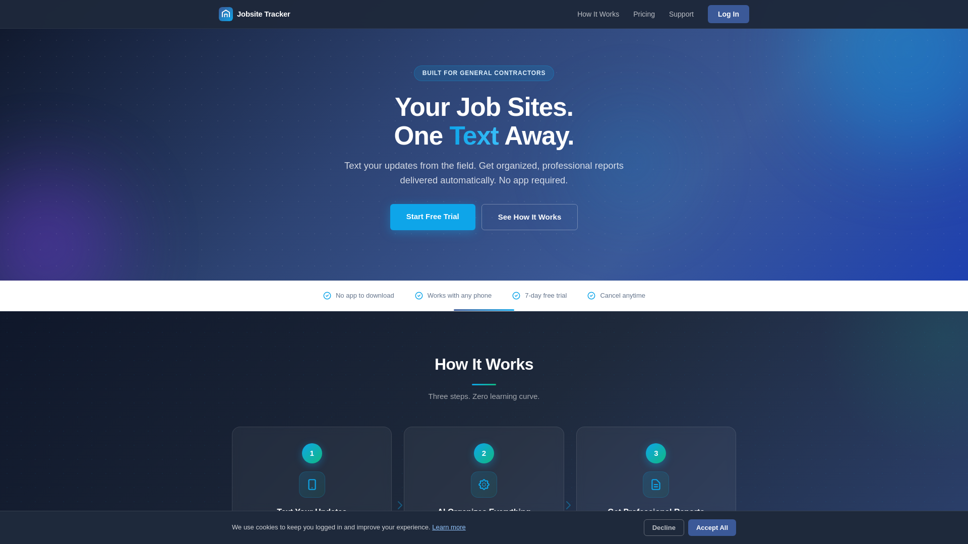 website screenshot of https://jobsitetrackerai.com