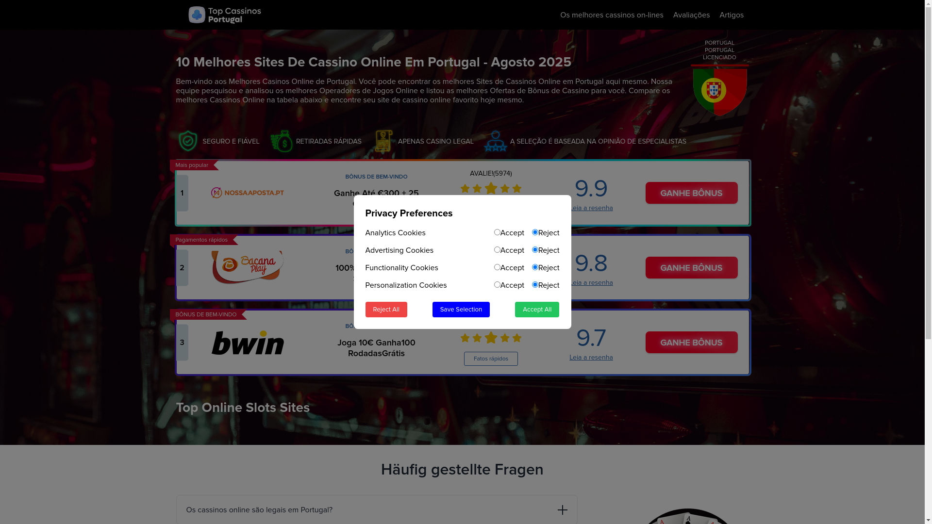 website screenshot of https://jogosdecasinoonline.com/