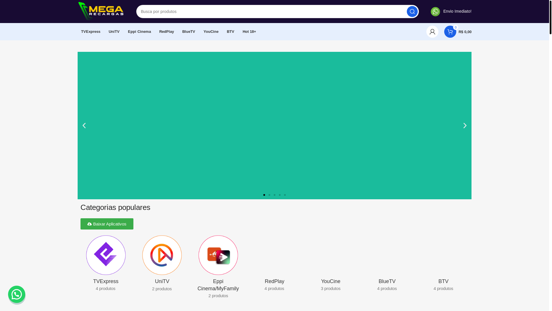 website screenshot of https://recargadeapp.com/