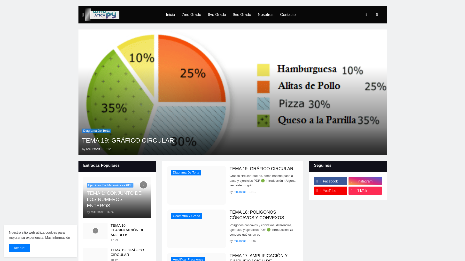 website screenshot of https://matematicaparaguay.com