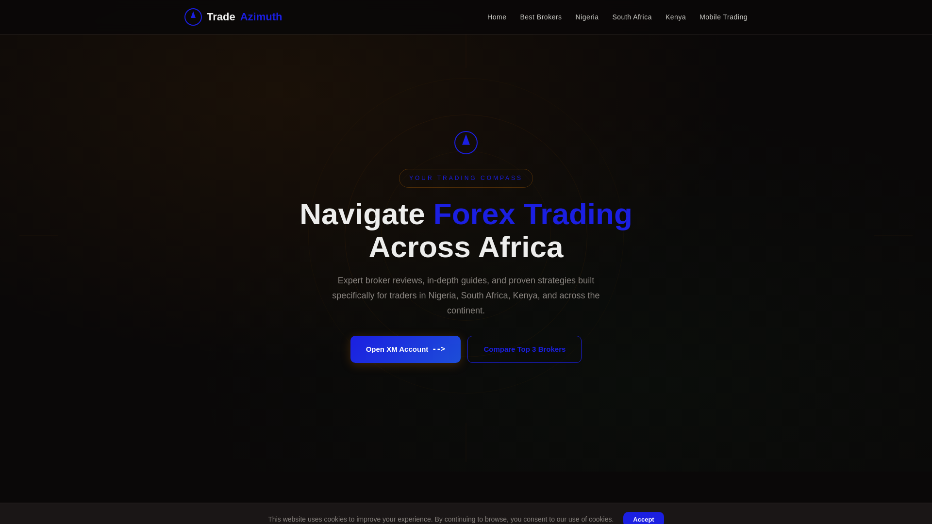 website screenshot of https://tradeazimuth.com/