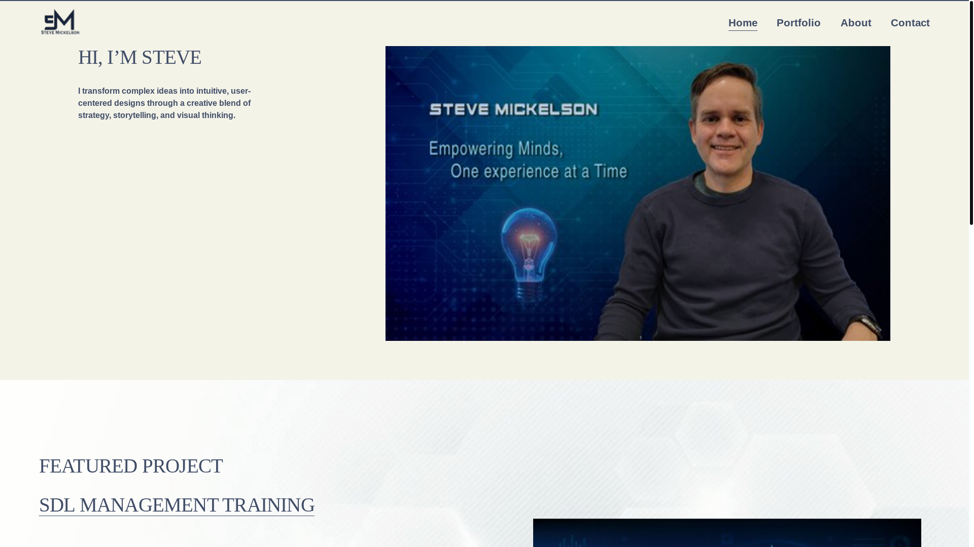 website screenshot of https://stevemickelson.com/
