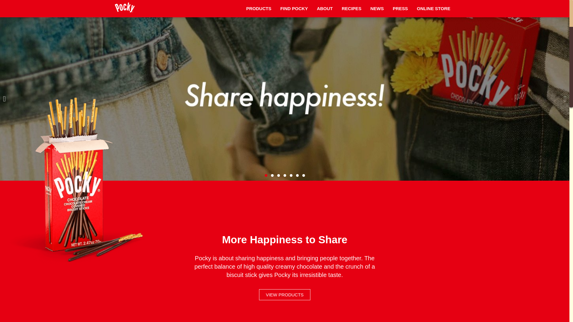 website screenshot of https://pocky.cfd/