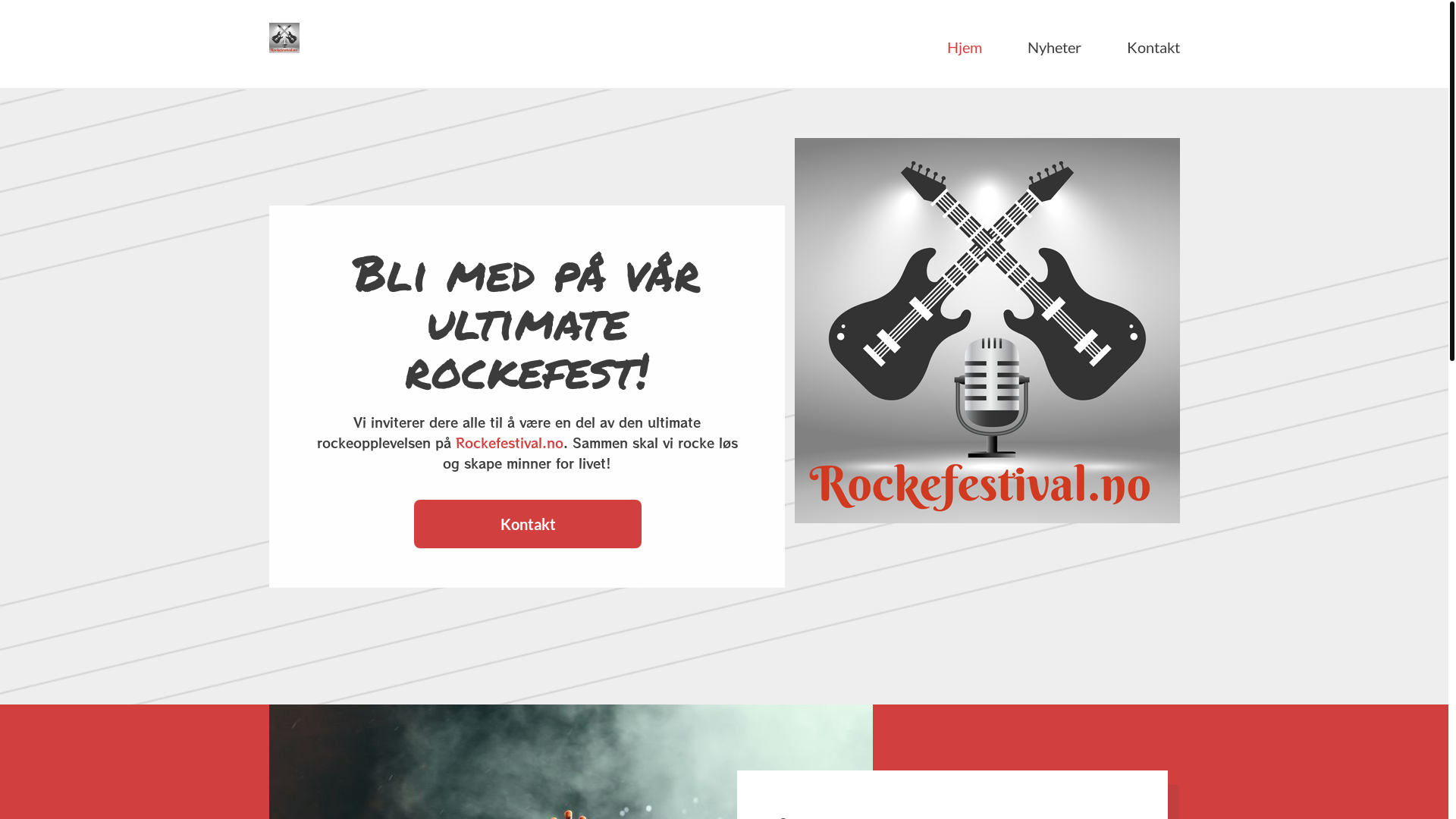 website screenshot of https://rockefestival.no/