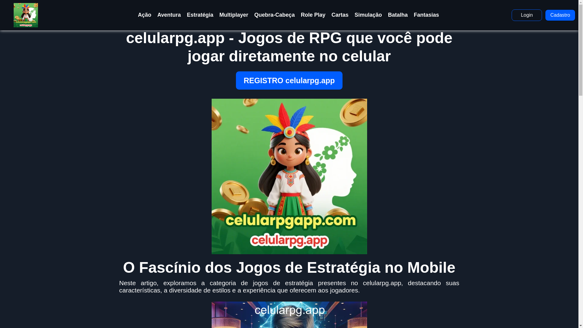 website screenshot of https://celularpgapp.com/