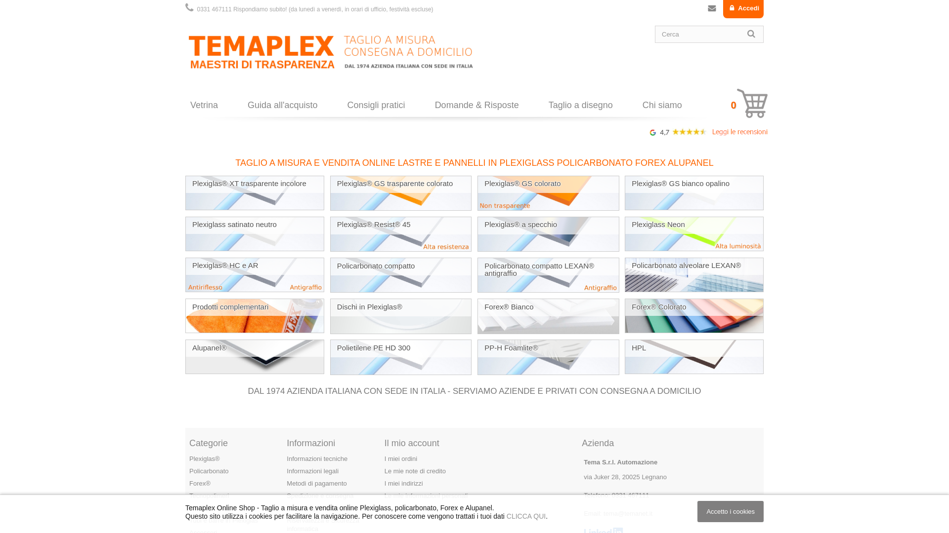 website screenshot of https://temaplex-shop.com/