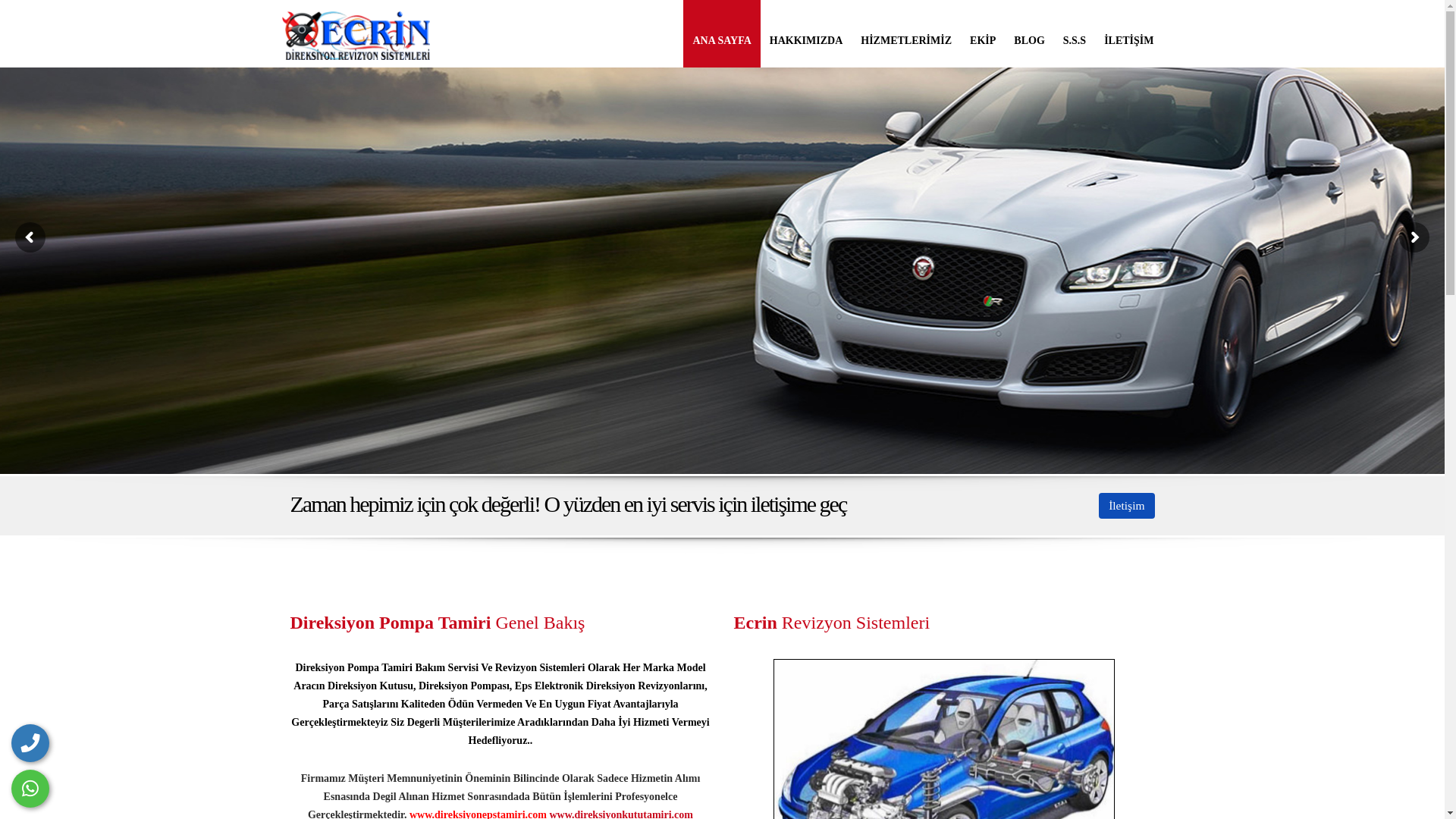 website screenshot of https://direksiyonpompatamiri.com.tr/