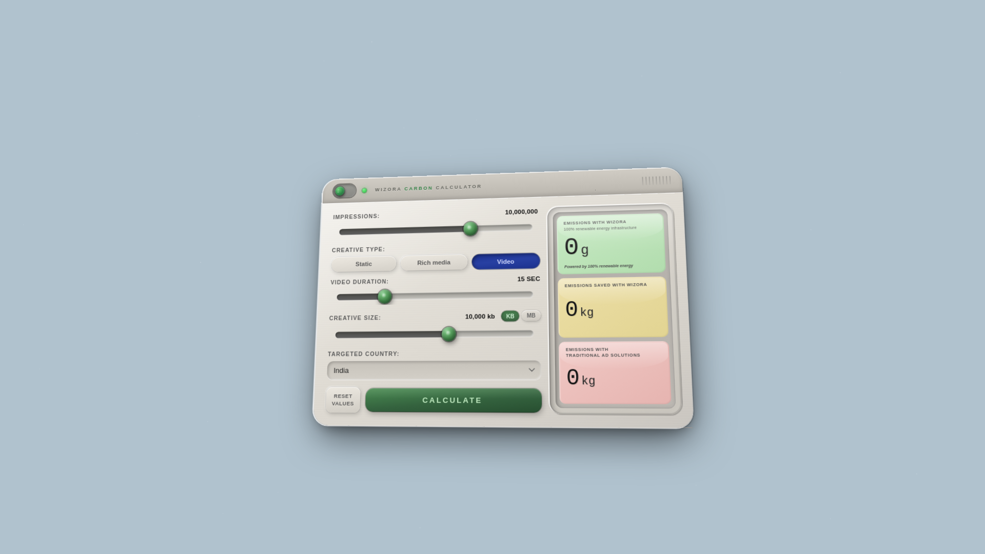 website screenshot of https://3d-calculator-wizora.pages.dev/