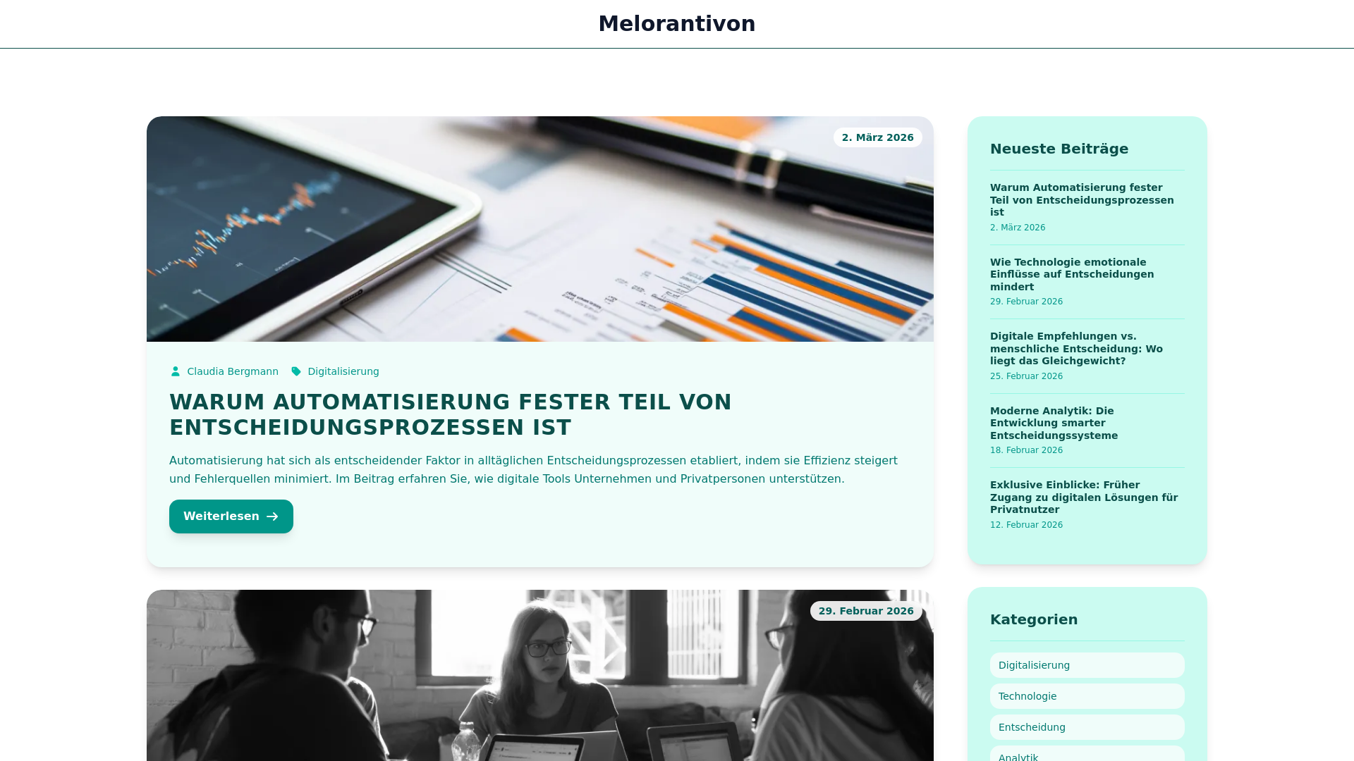 website screenshot of https://melorantivon.com/