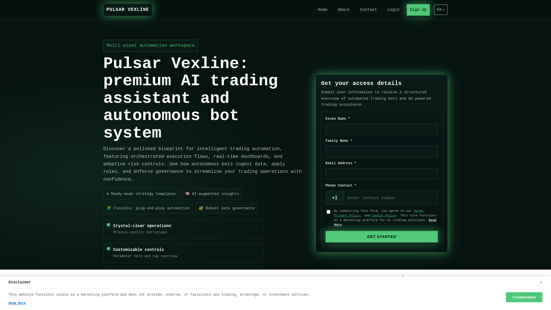 website screenshot of https://pulsarvexlinepro.com/