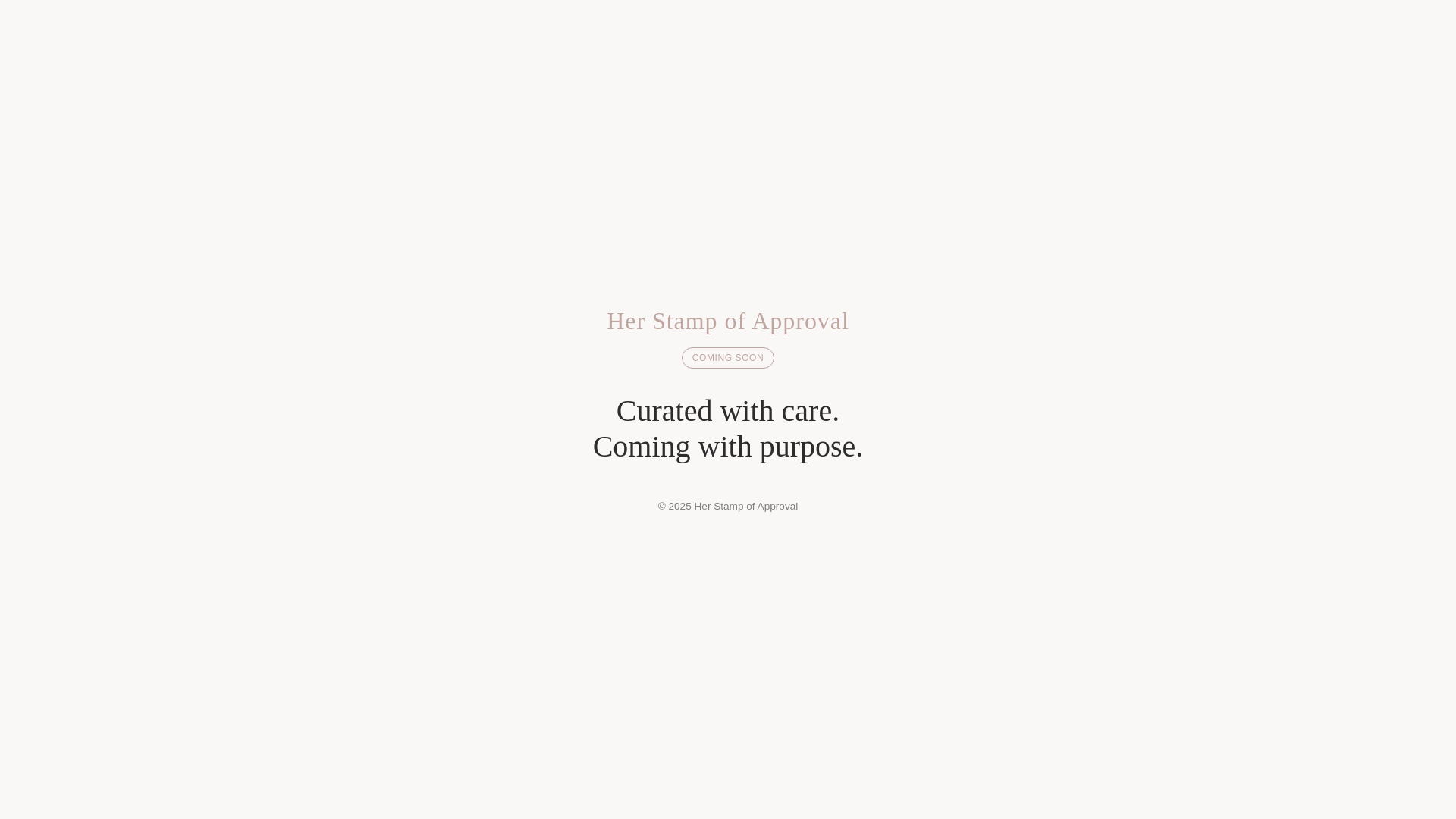 website screenshot of https://herstampofapproval.pages.dev/