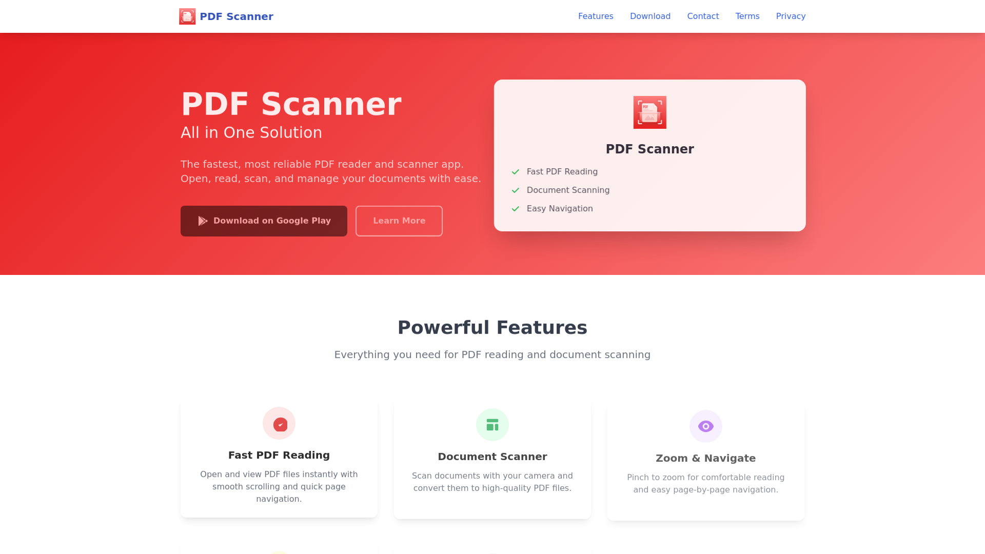 website screenshot of https://cspdfreader.com/