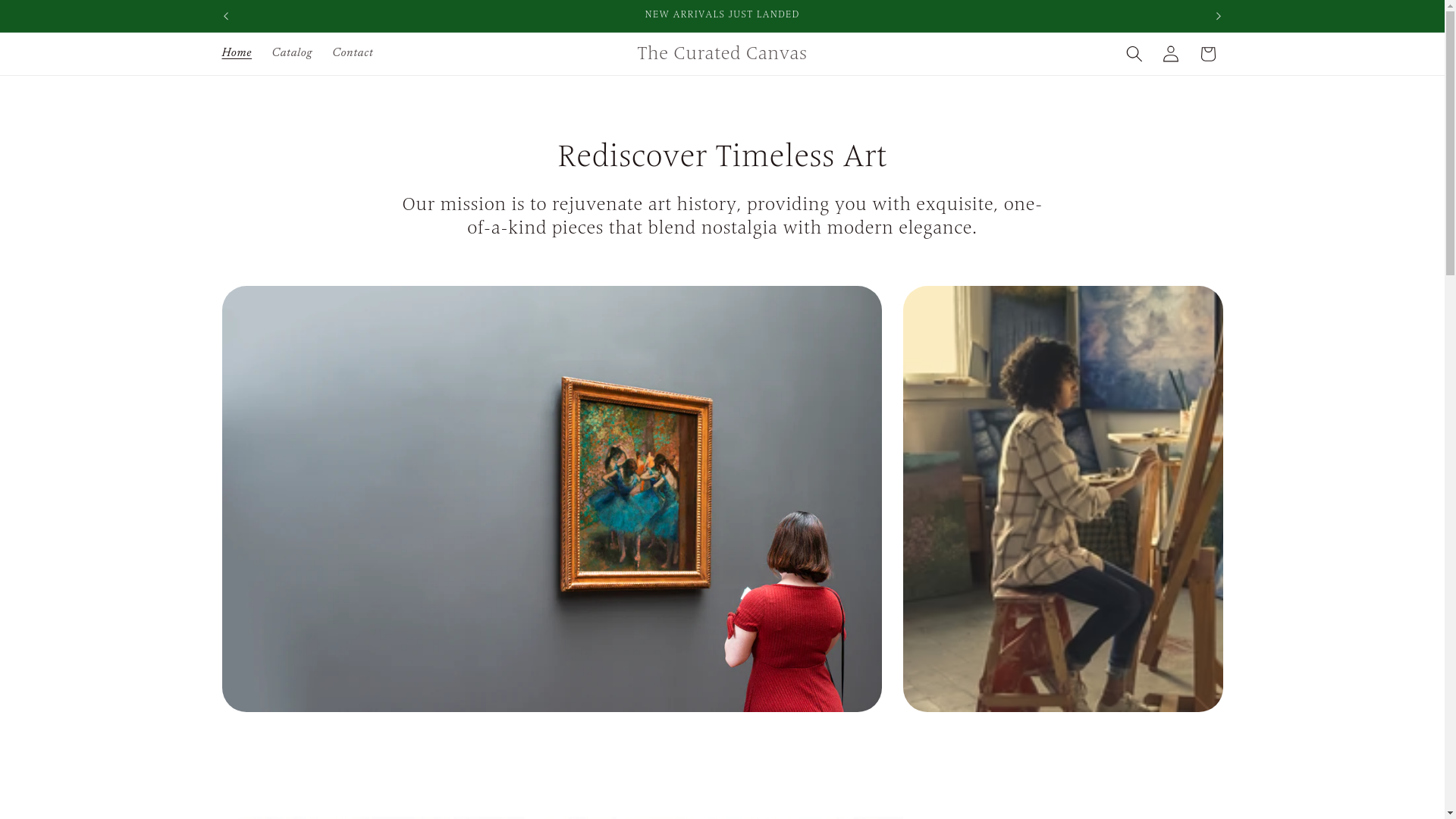 website screenshot of https://onemansmonet.com/
