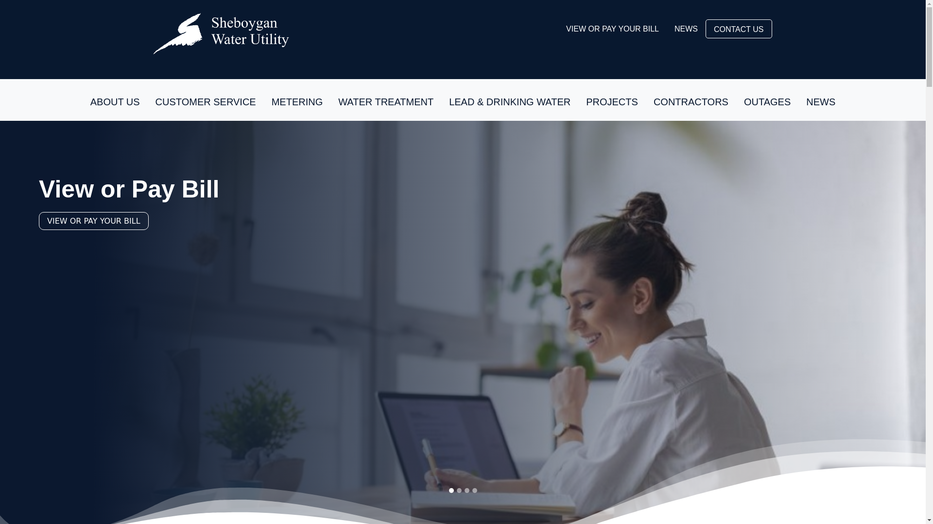 website screenshot of http://sheboyganwater.org/
