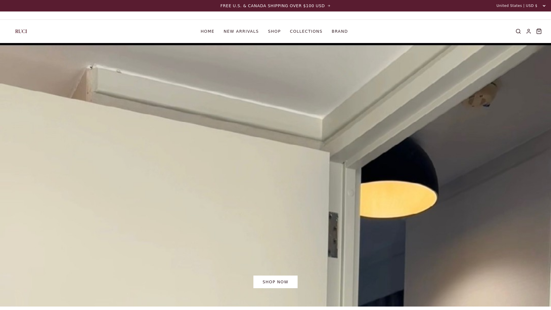 website screenshot of https://rucicouture.com/