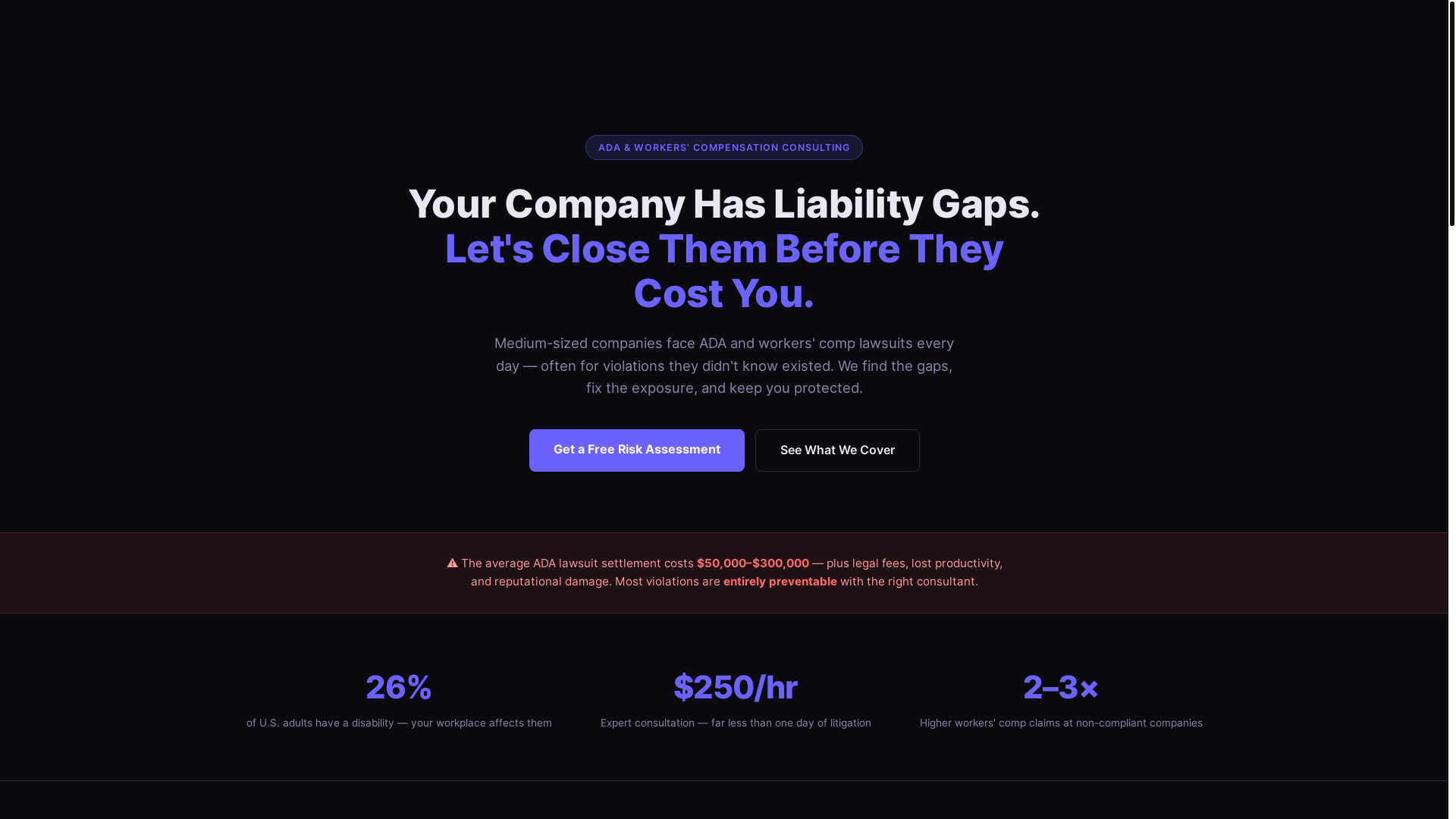 website screenshot of https://client-ada-consulting.pages.dev/