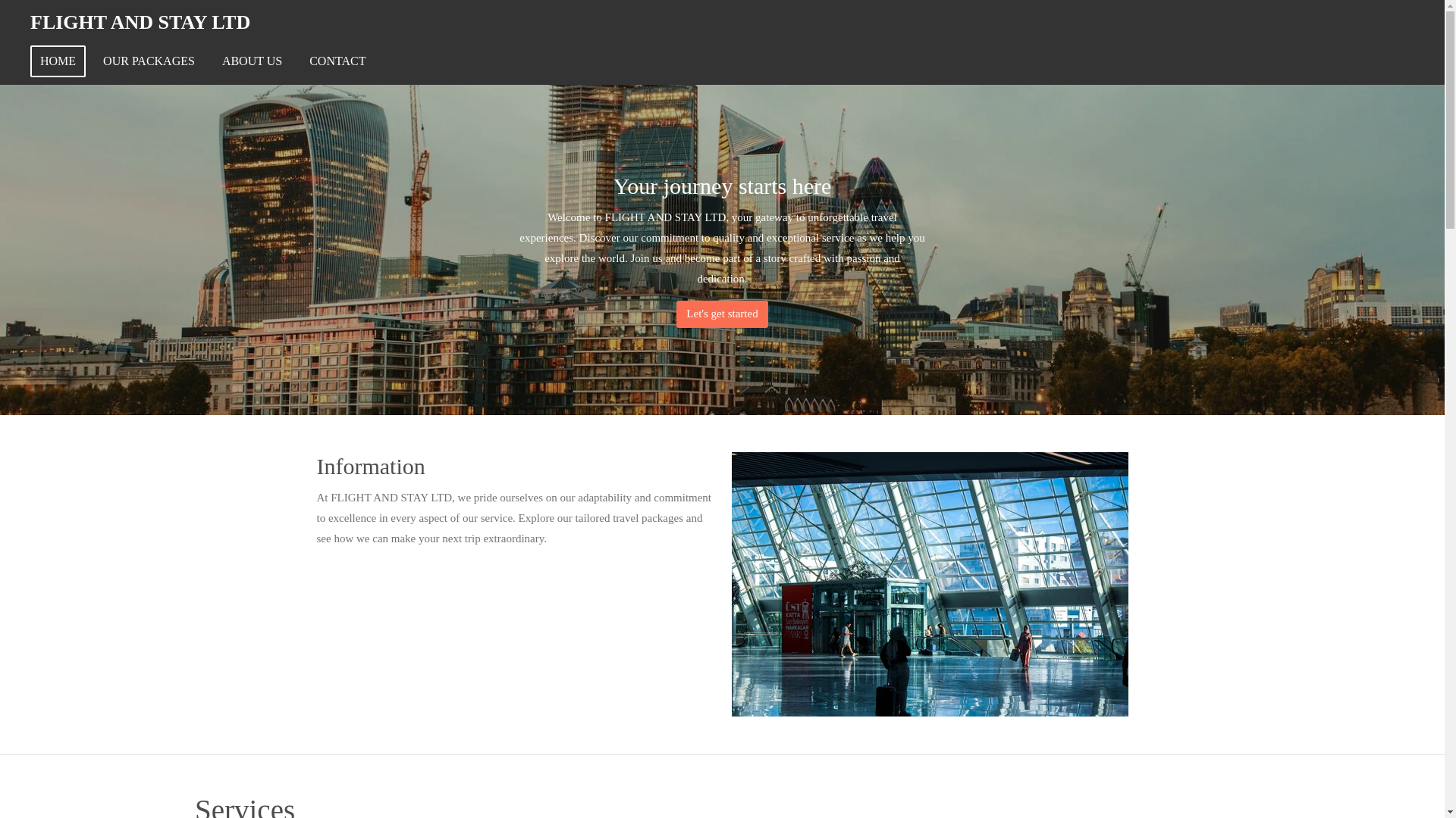 website screenshot of https://flight-and-stay-ltd.com/