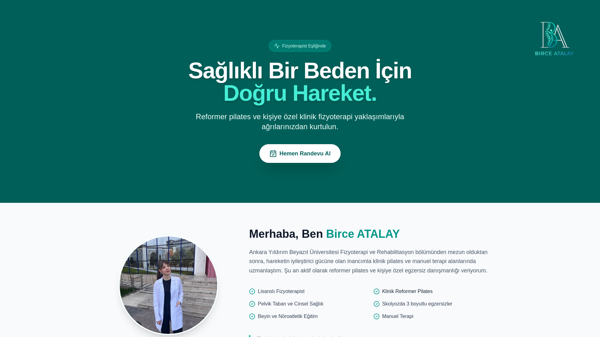 website screenshot of https://fztbirceatalay.com