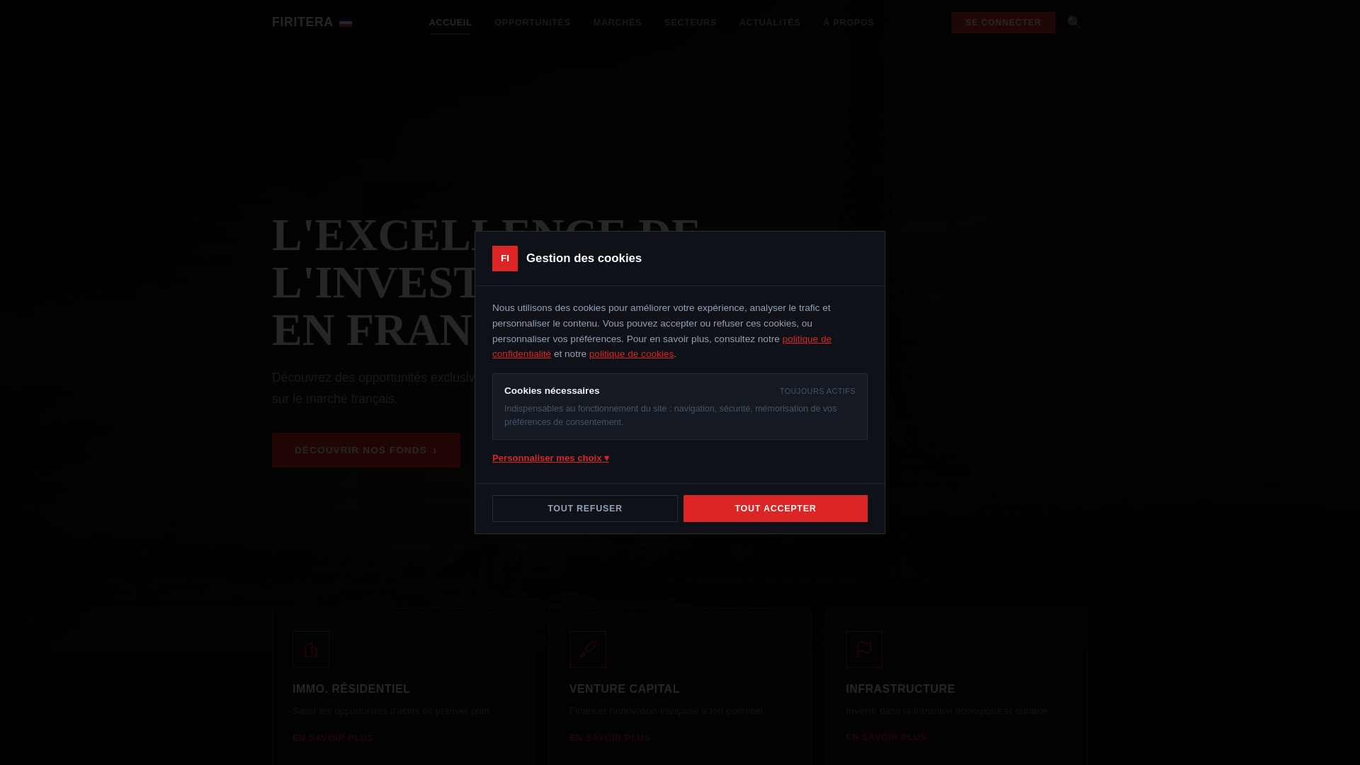 website screenshot of https://firitera.pro/