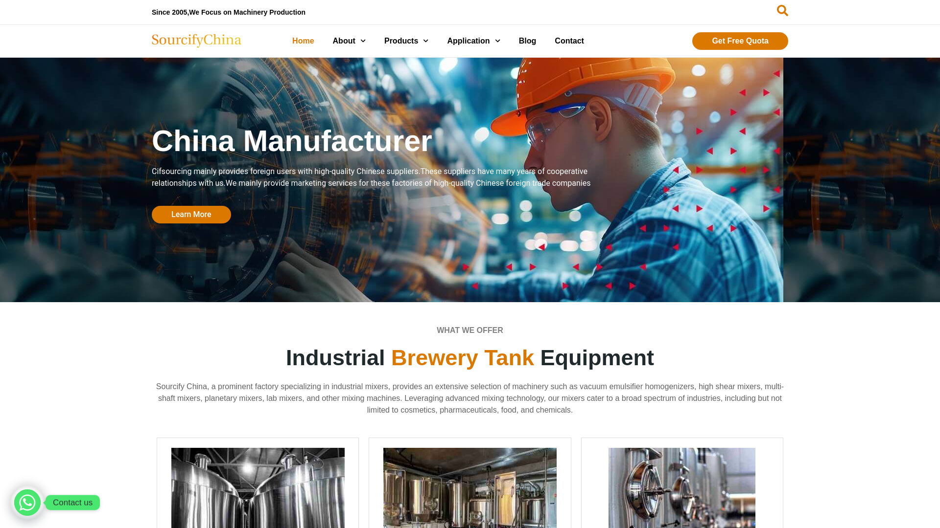 website screenshot of https://huilaitextile.com/