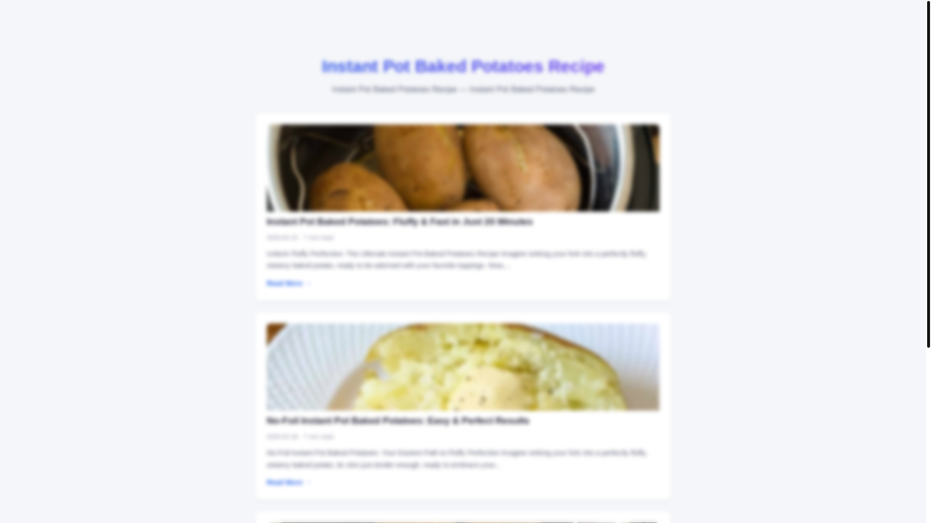 website screenshot of https://instant-pot-baked-potatoes-recipe.pages.dev/