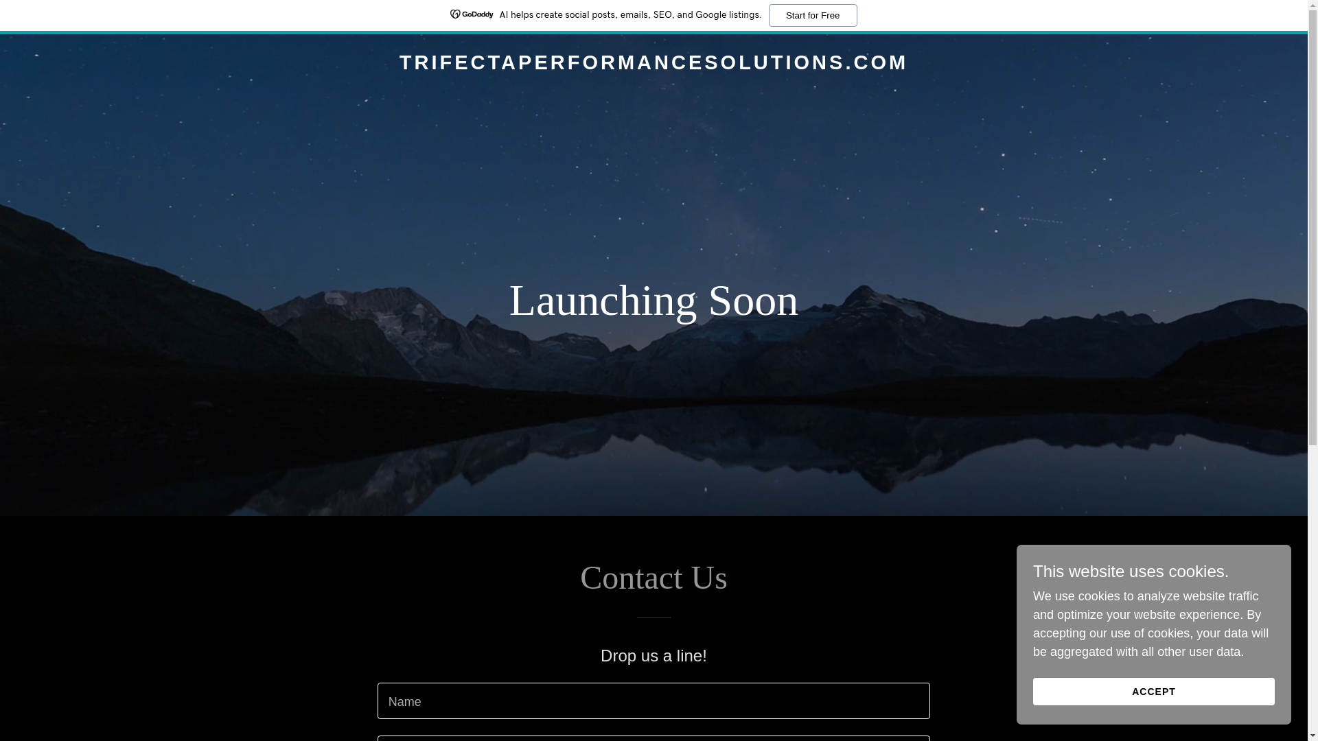 website screenshot of https://trifectaperformancesolutions.com/