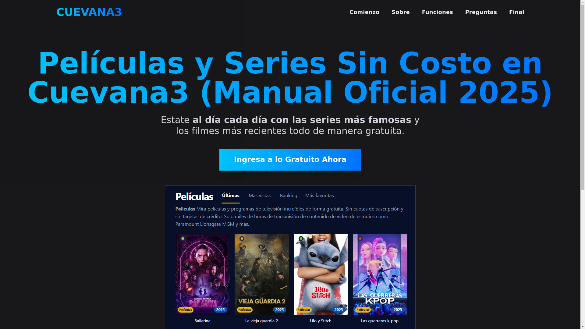 website screenshot of https://cuevana3-c0dl.pages.dev/