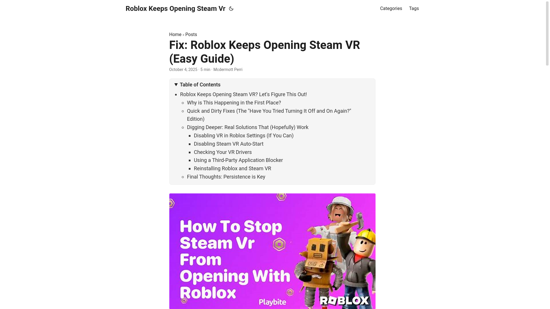 website screenshot of https://roblox-keeps-opening-steam-vr.pages.dev/