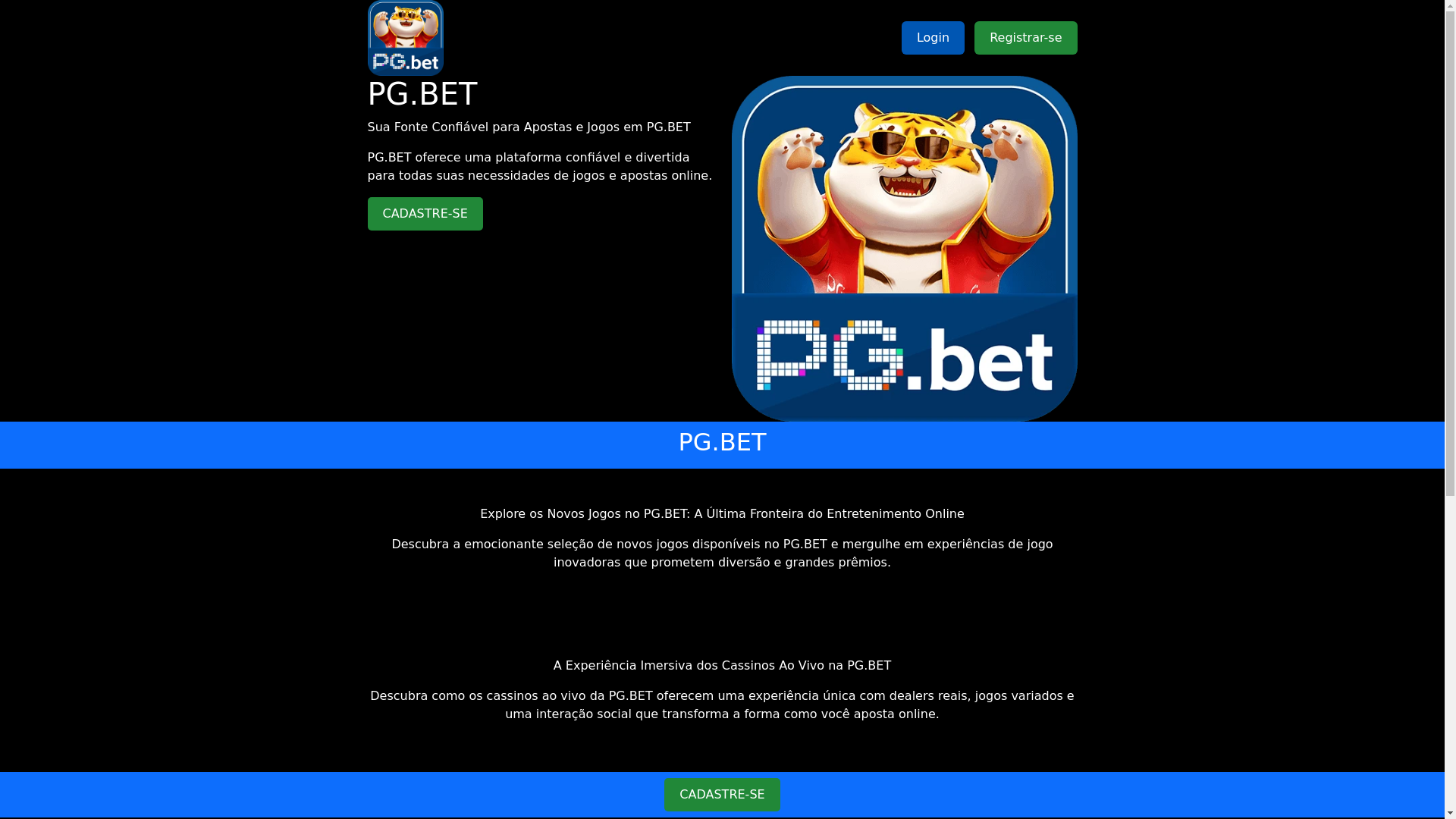 website screenshot of https://pgbetjackpot.com/