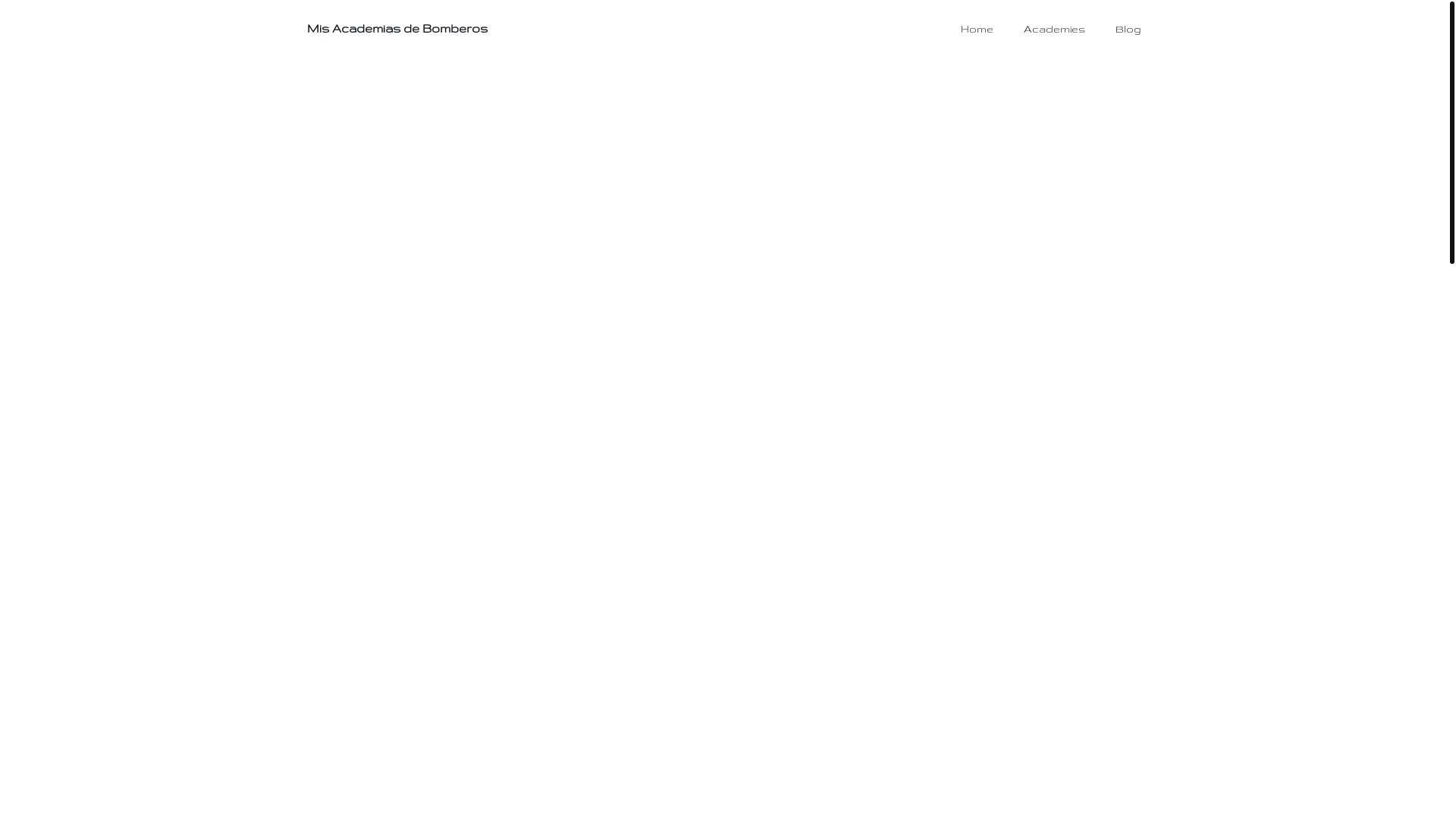 website screenshot of https://misacademiasdebomberos.es/