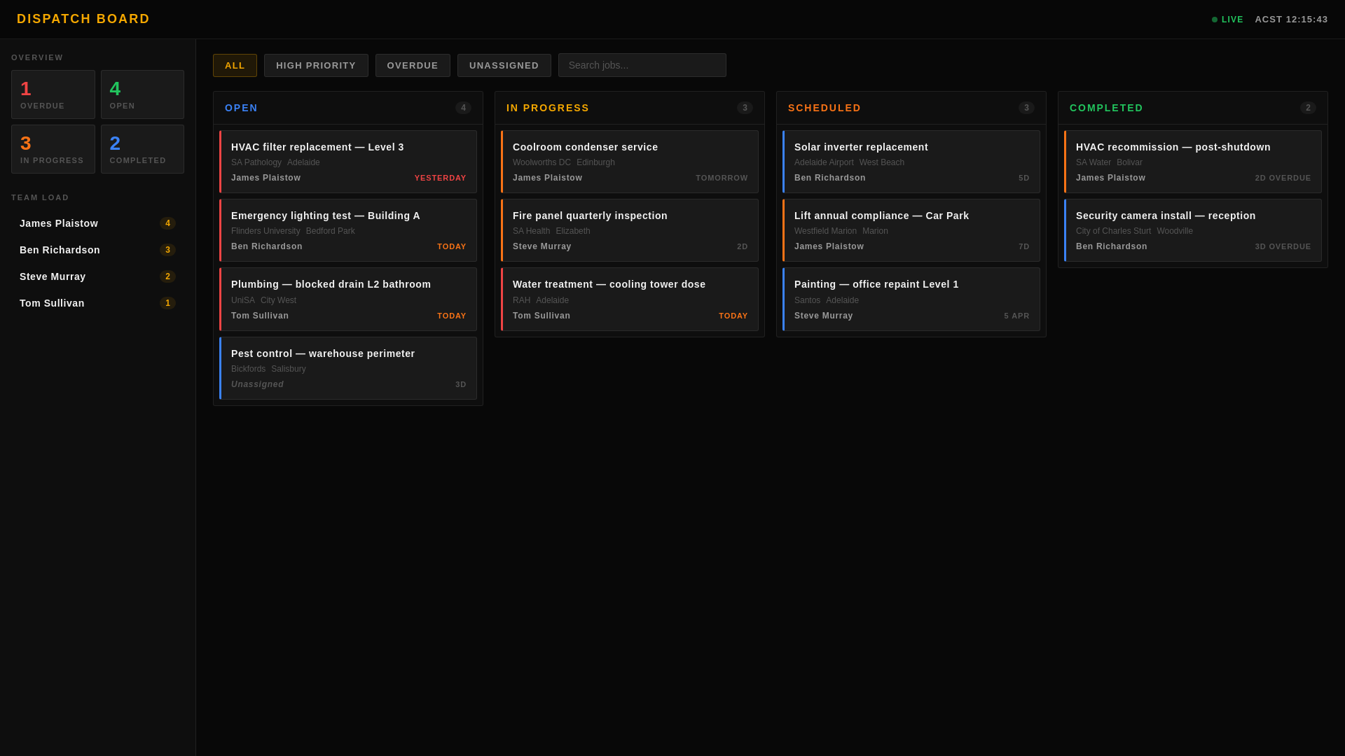 website screenshot of https://chs-dispatch-board.pages.dev/