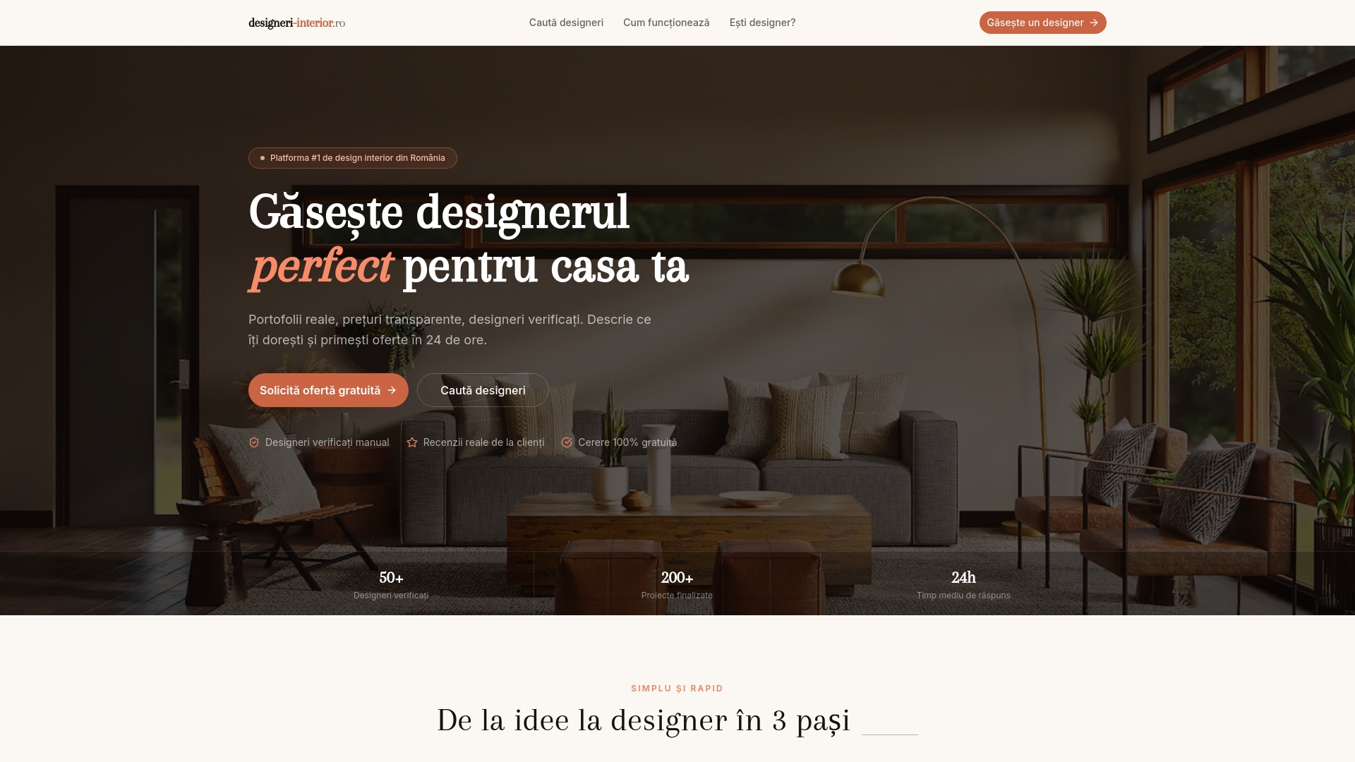 website screenshot of https://designeri-interior.ro