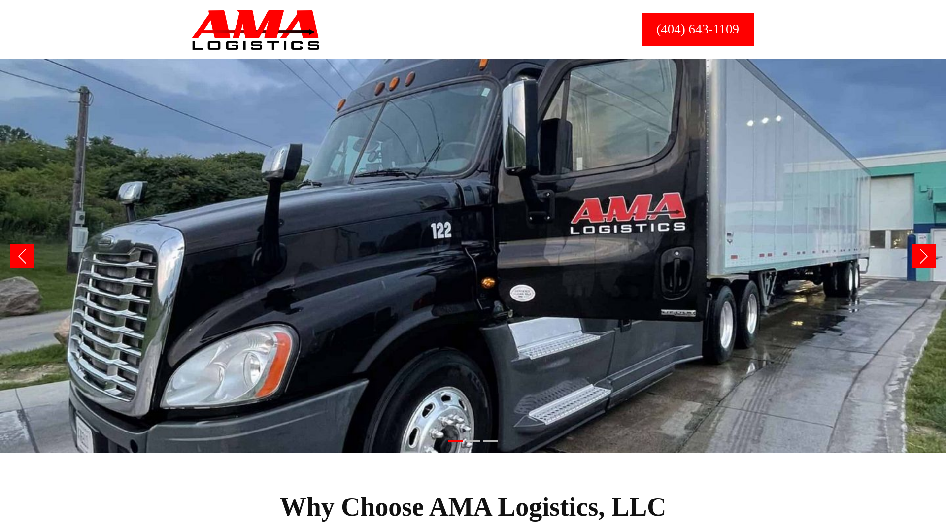 website screenshot of https://ama-logistics-bg.pages.dev/