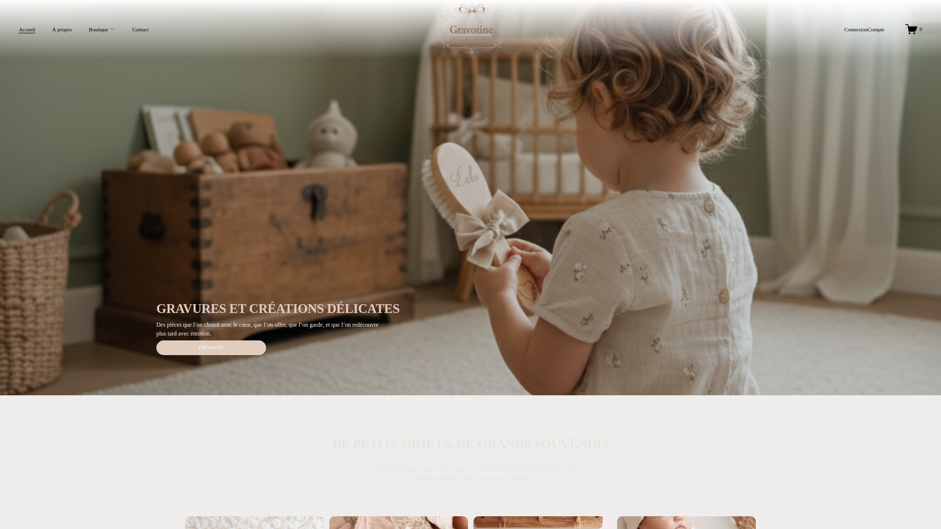 website screenshot of https://gravotine.fr/