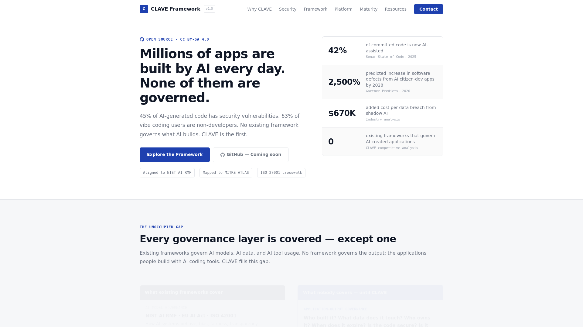 website screenshot of https://clave-website.pages.dev/