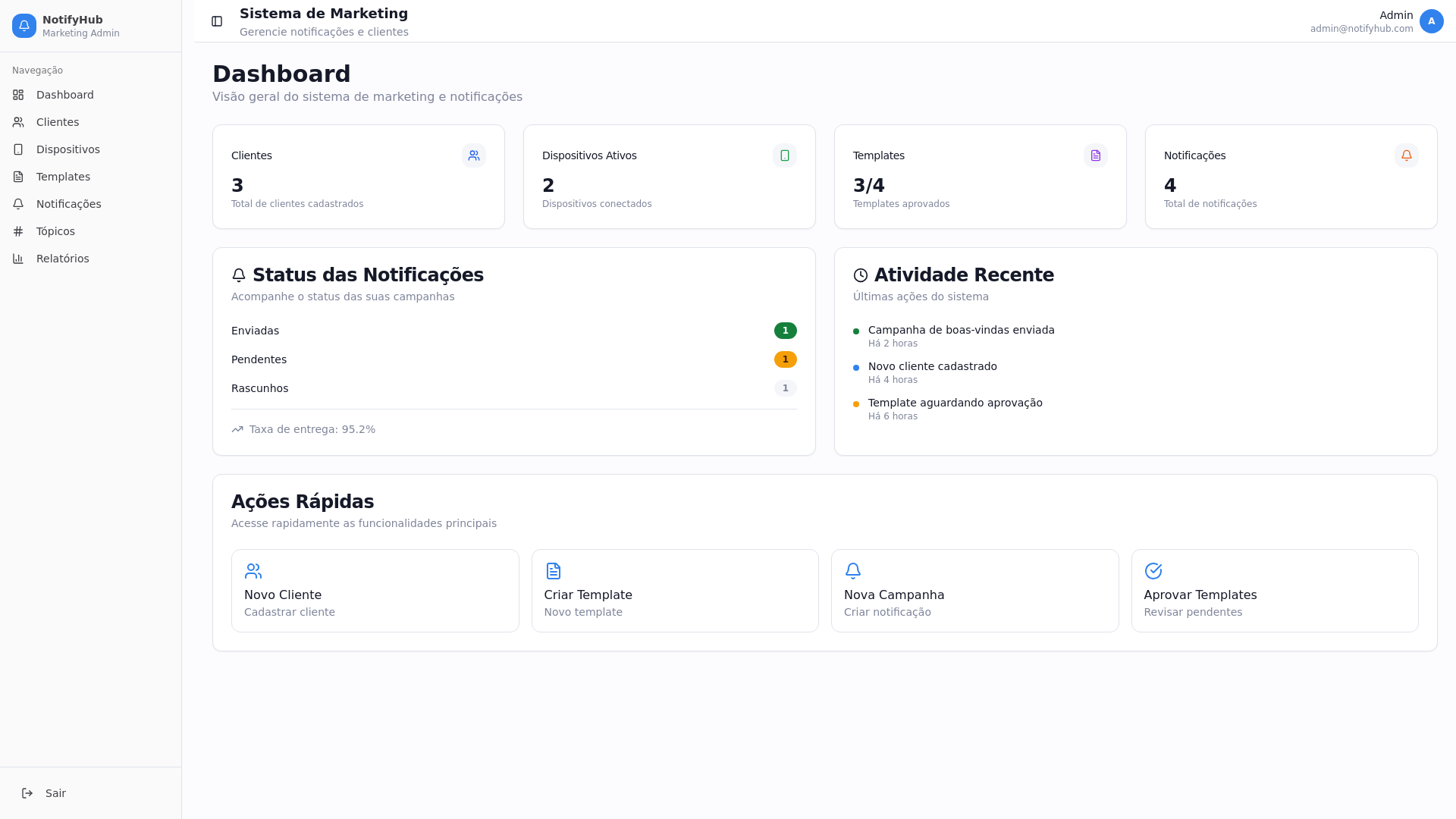 website screenshot of https://solar-notify-hub.pages.dev/